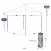 Impact Canopy Evento Kit 10 FT x 10 FT, Steel Canopy with Roller Bag , Blue 040350013